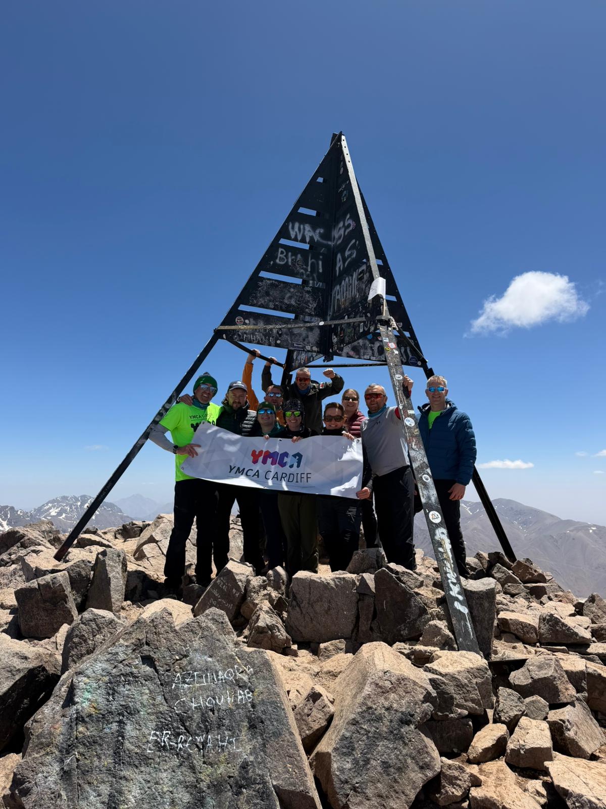 YMCA Cardiff team reach Mount Toubkal summit and exceed £10,000 fundraising target